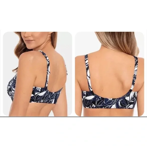 Miraclesuit SILVER GRAY Surplice Underwire Bikini Swim Top - Picture 3 of 7